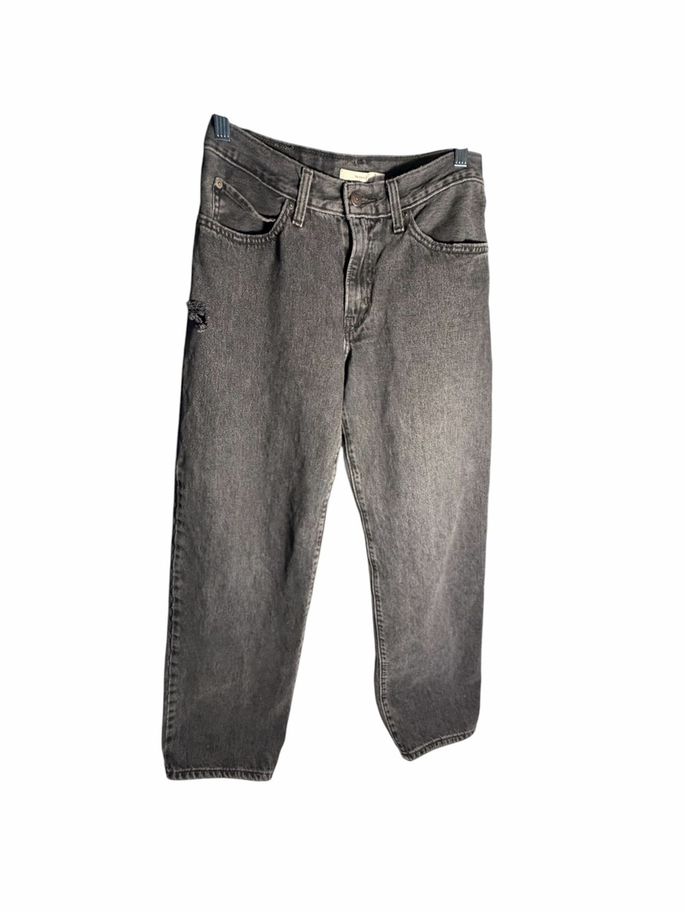 Levis 94 Baggy Womens Black Straight-Leg Jeans Sz 28
